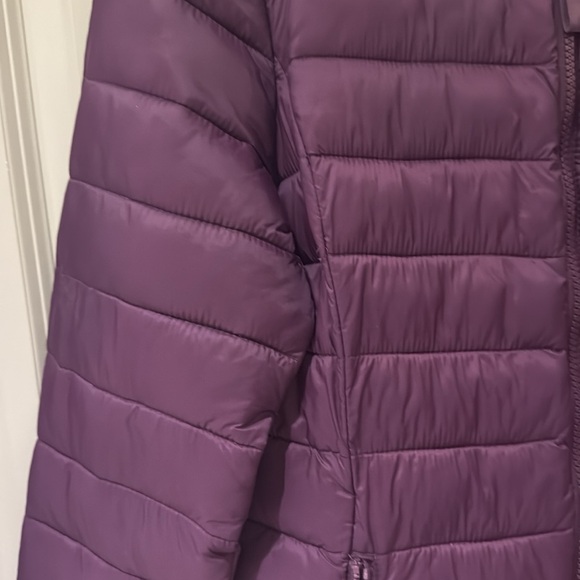 Women’s Lightweight Puffer Jacket St. John's Bay Plum Purple - Picture 3 of 7